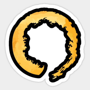 Golden Ensō Sticker